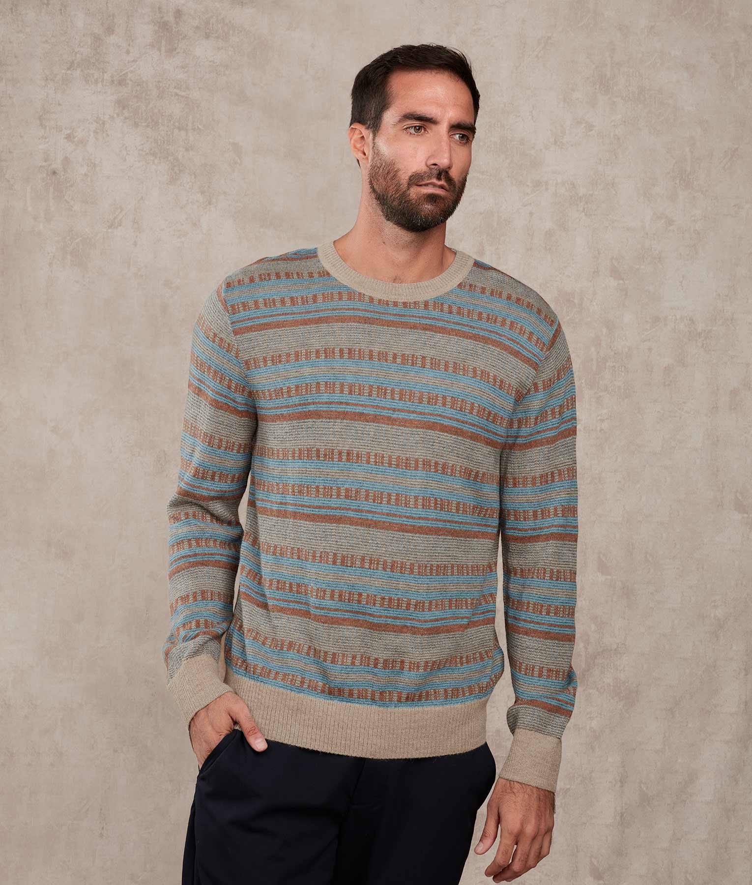 Classic Interlock Stripes Sweater