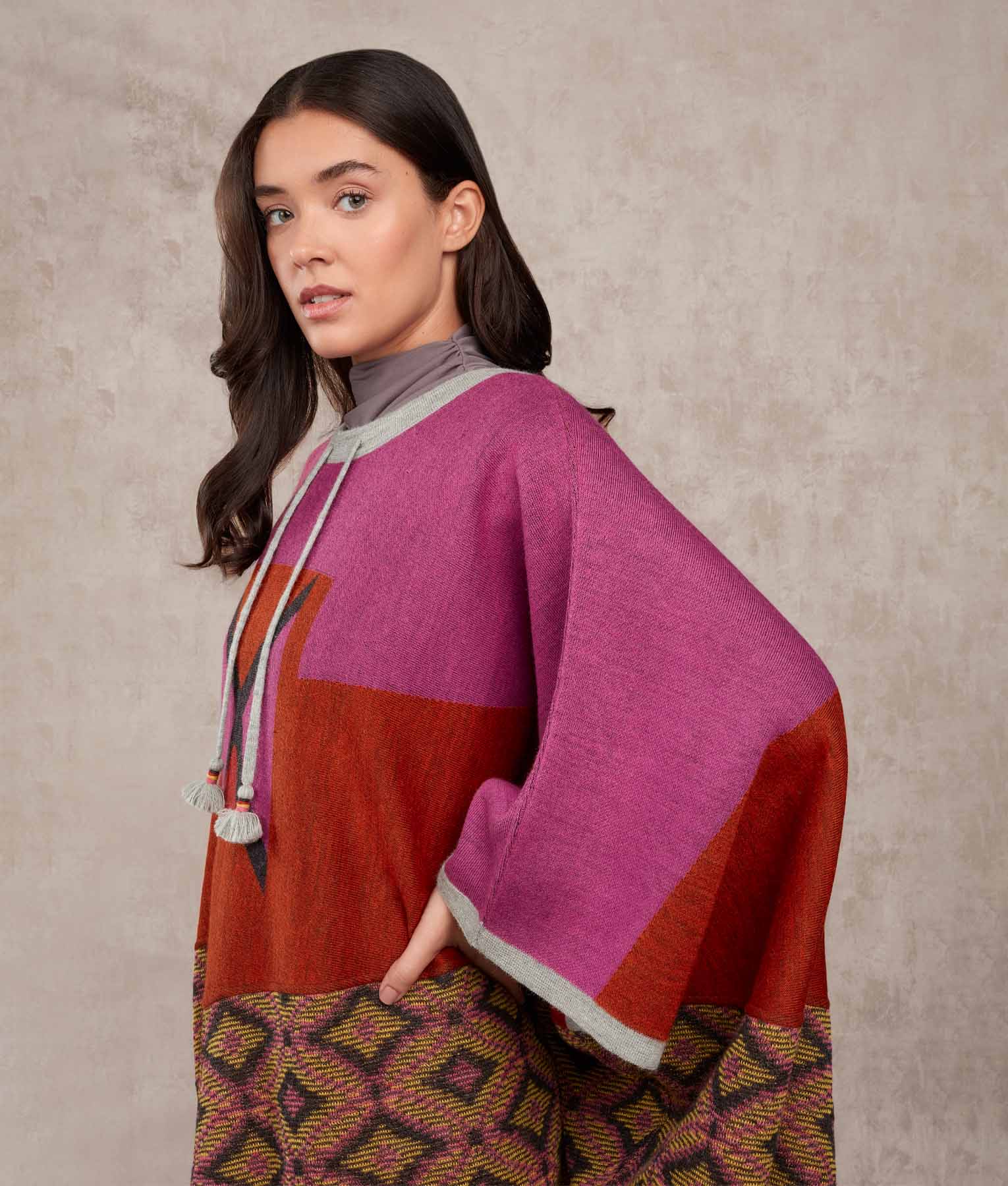 The Favorite Jacquard Poncho