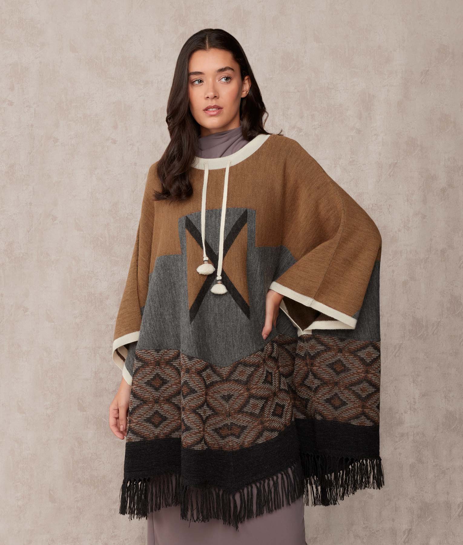 The Favorite Jacquard Poncho