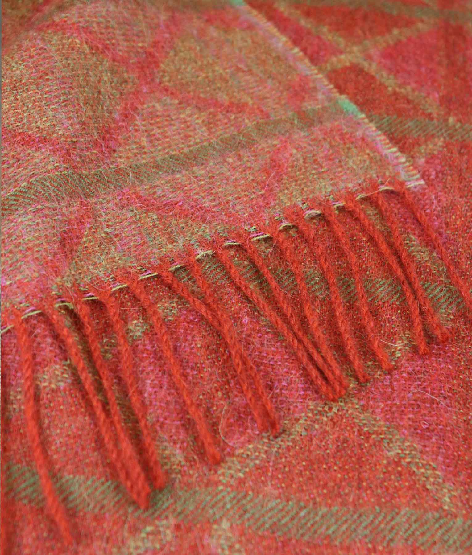 Cross Out Jacquard Throw Baby Alpaca