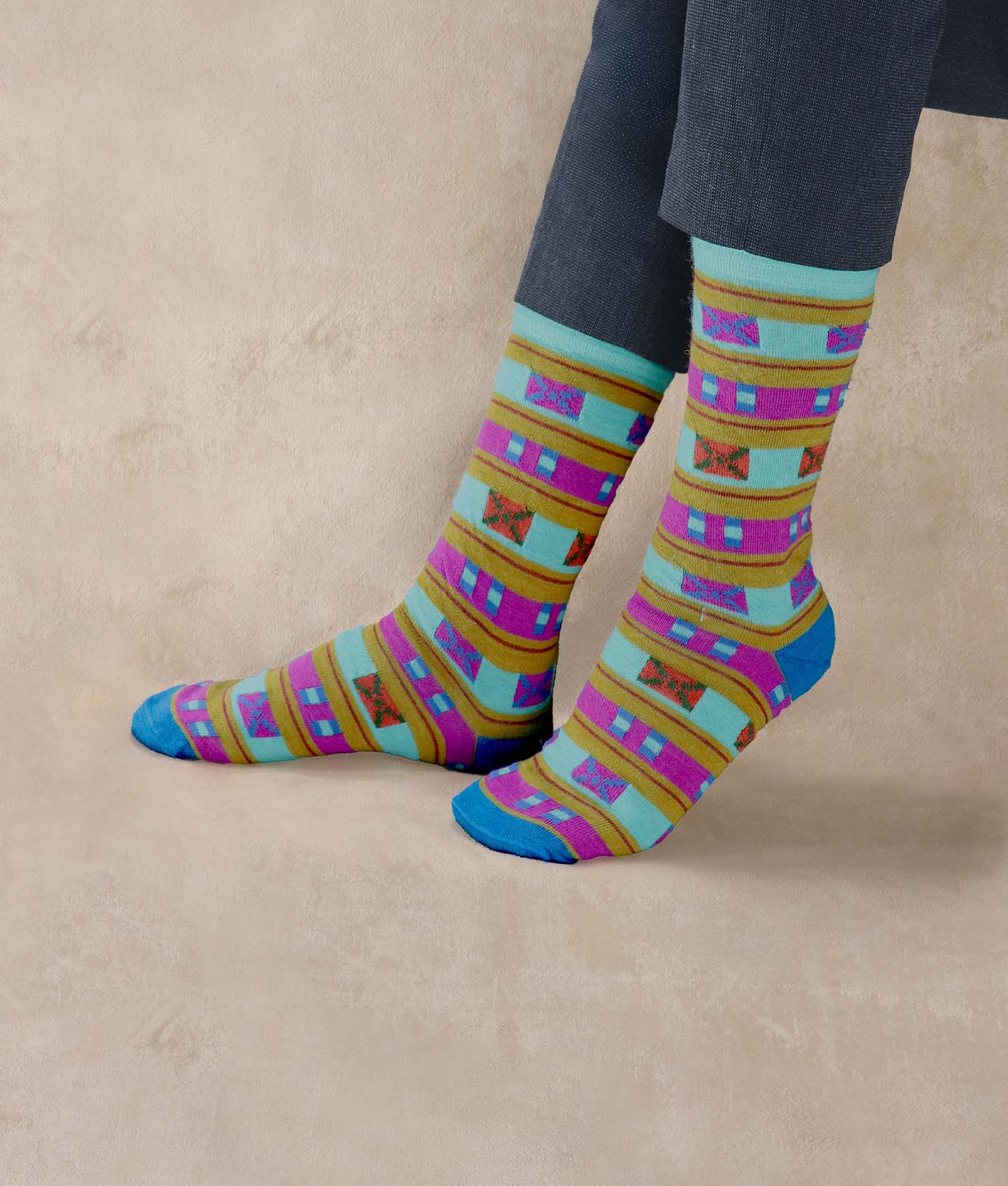 Crossed Ladies Socks