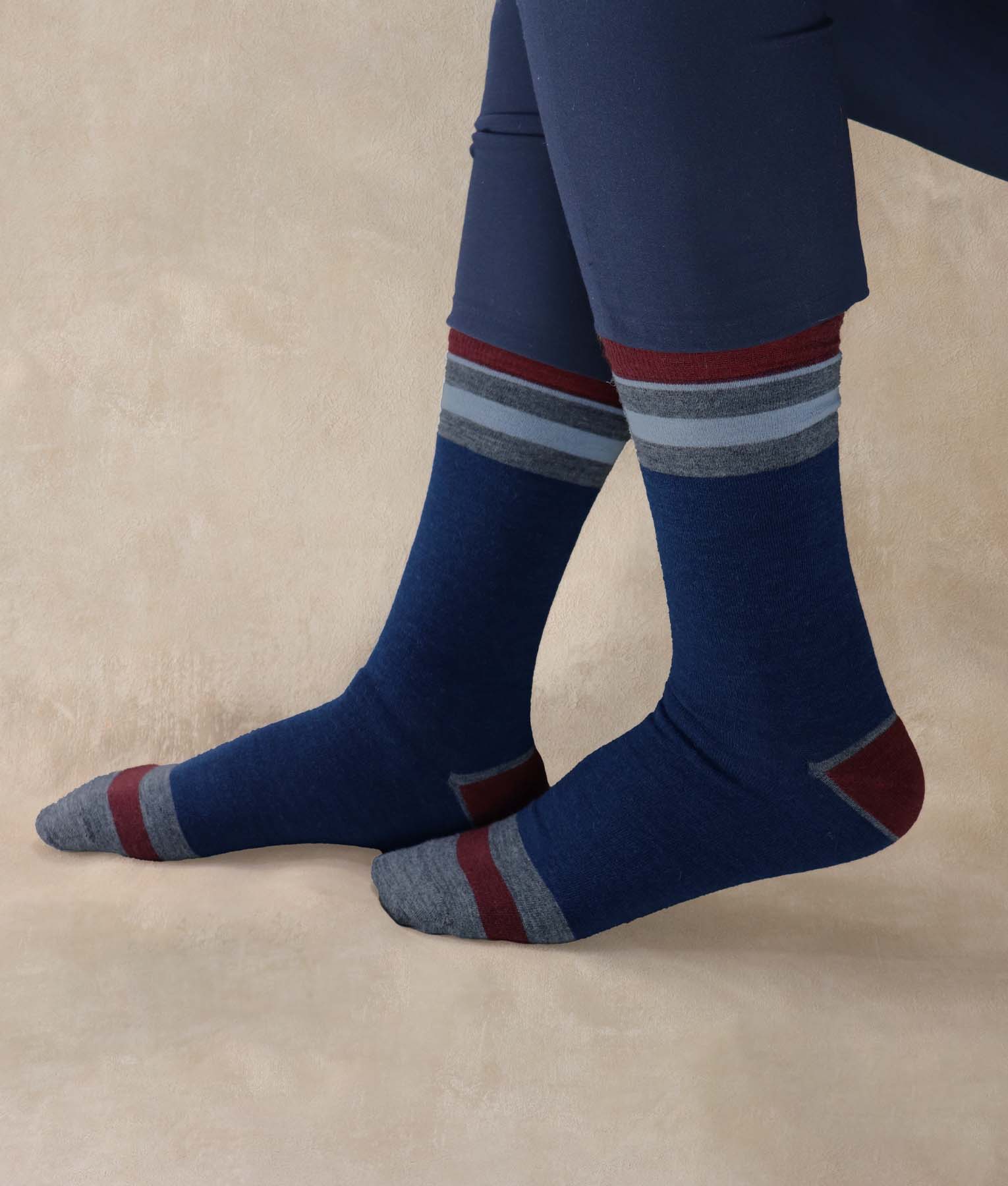 Classic Striped Mens Socks