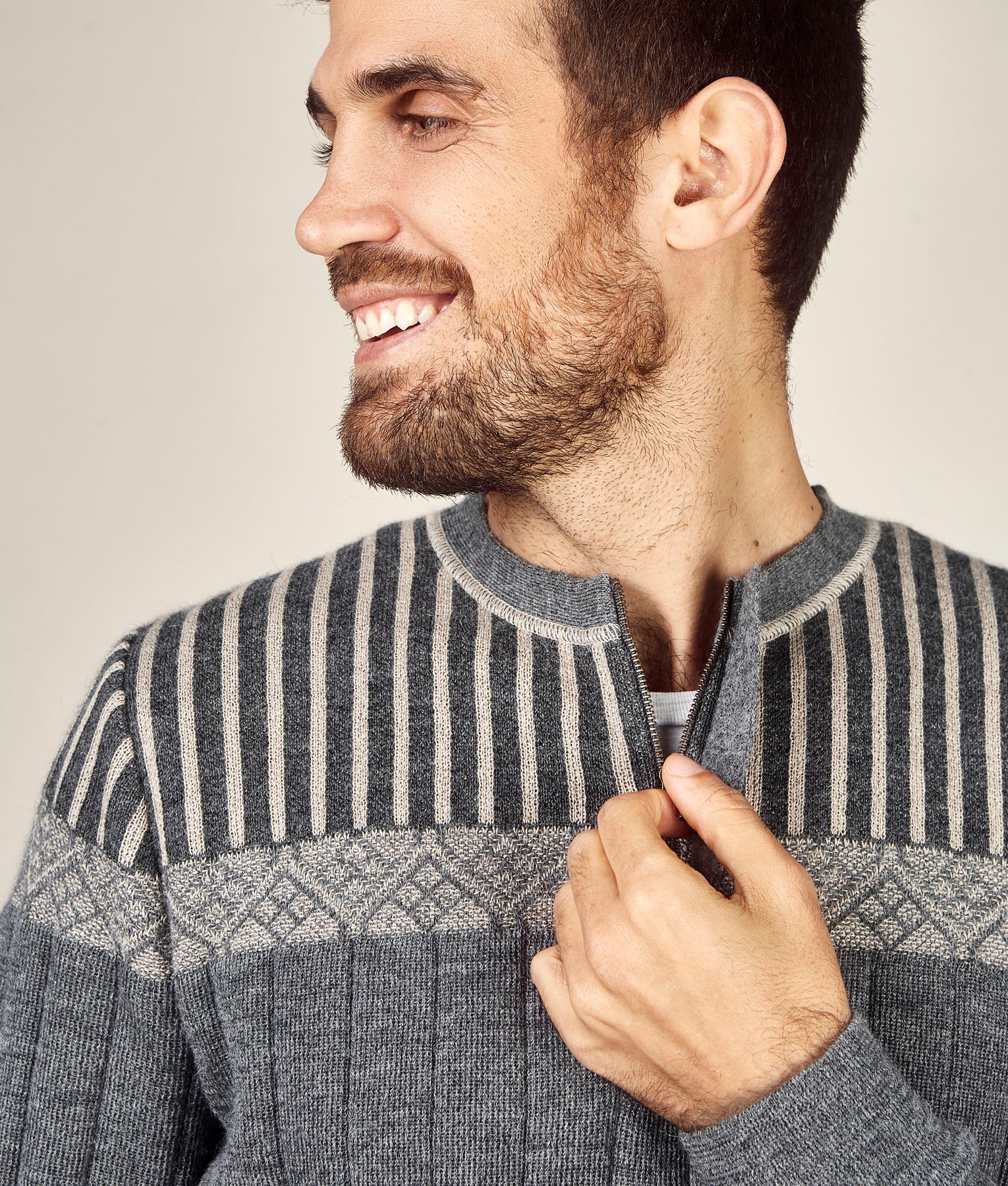 Half-Zip Decab Sweater