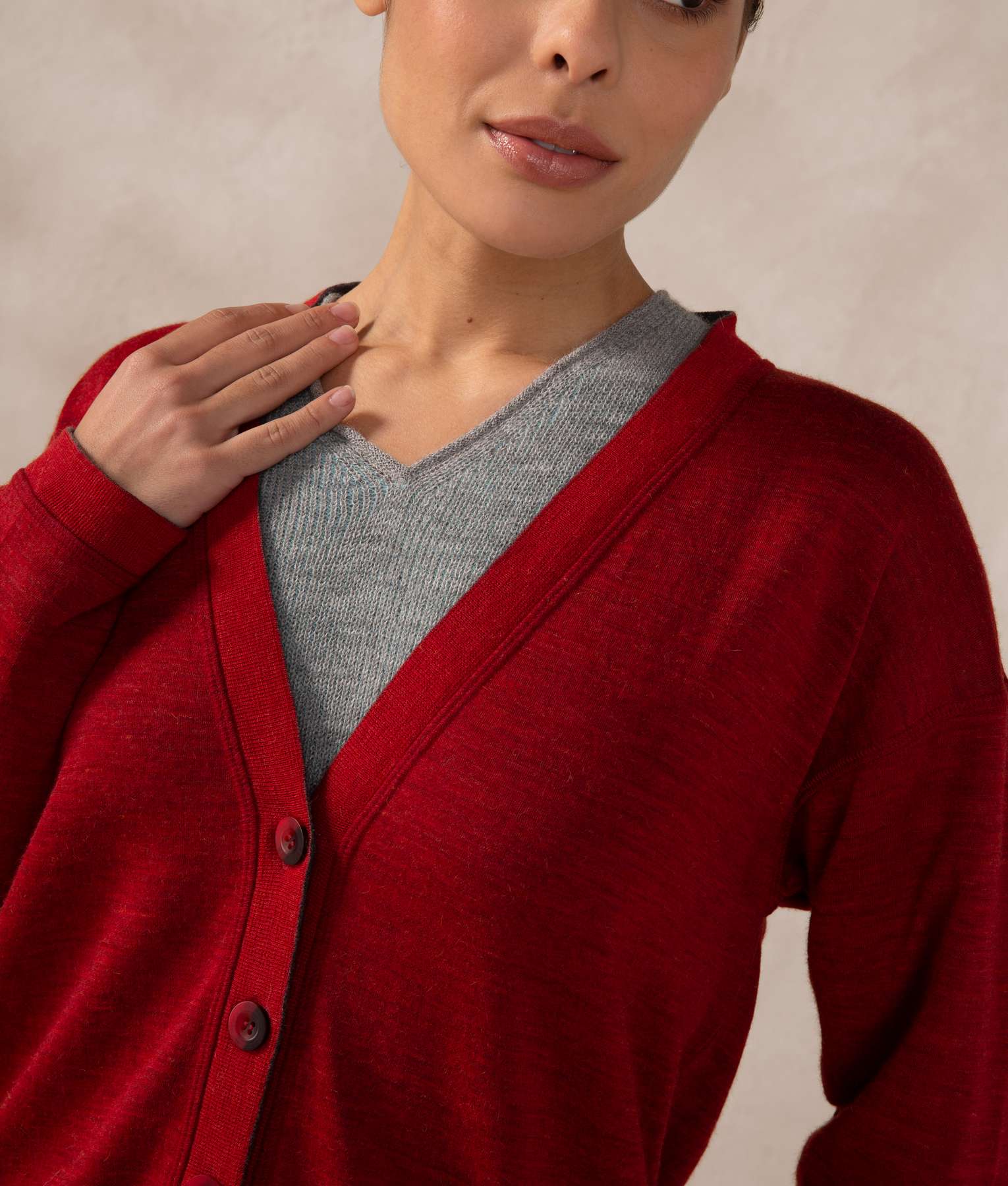 Premium Alpaca and Cotton Easy Cardigan