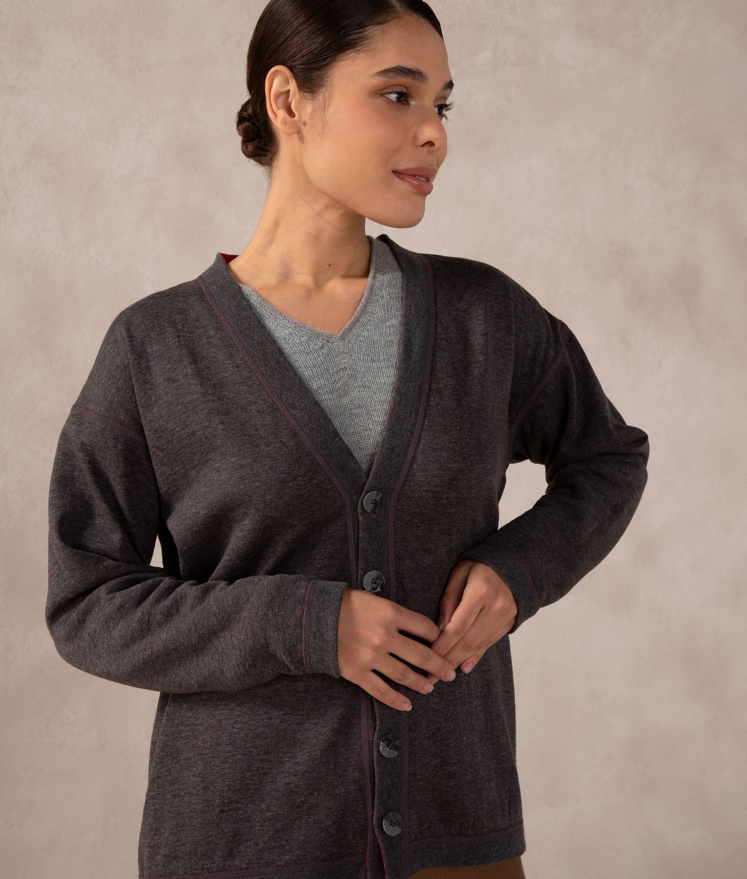 Premium Alpaca and Cotton Easy Cardigan