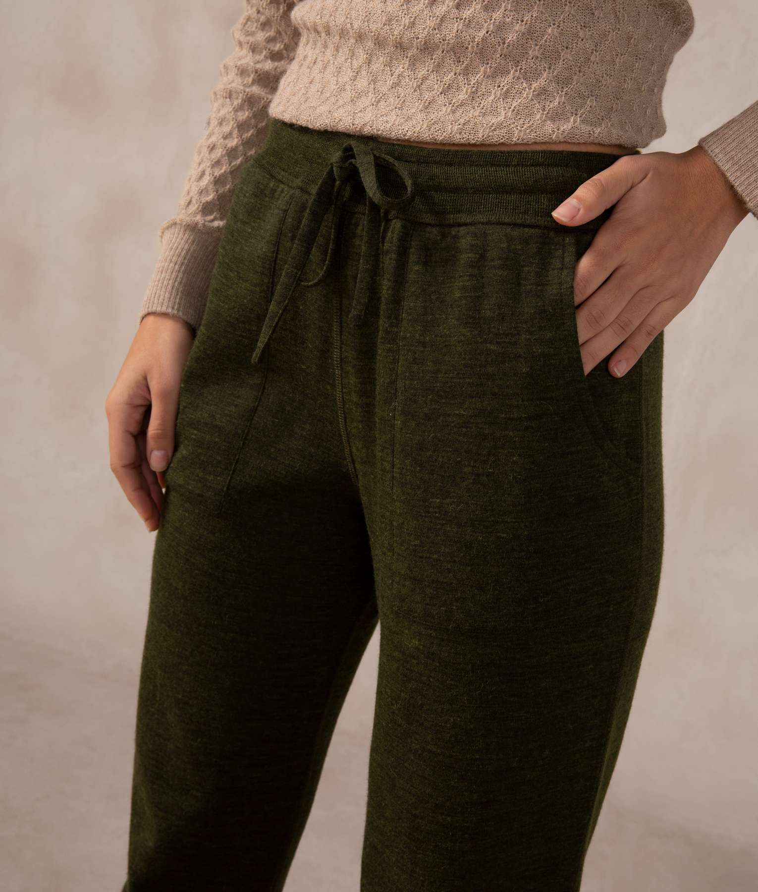 Premium Alpaca and Cotton track pants