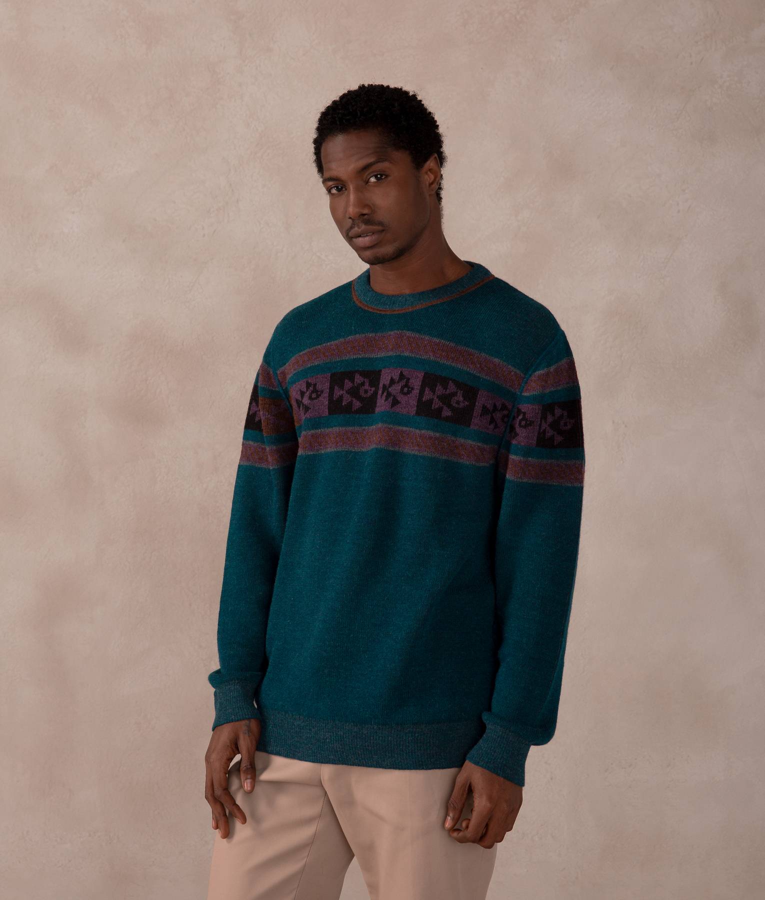 Reversible Rib-Knit Sweater